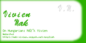 vivien mak business card